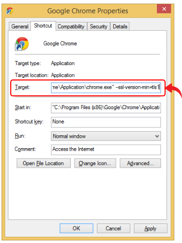 Google Chrome step