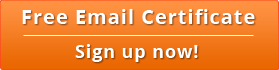 Sign Up Free Email Certificate