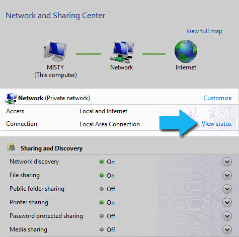 View Status – Secure DNS