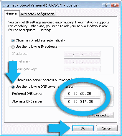 Preferred Comodo DNS